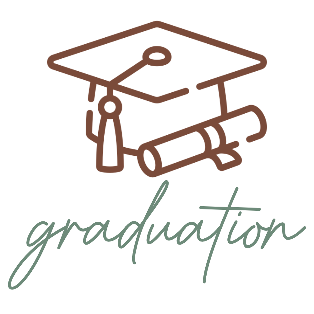 graduation cap illustration for graduation invitations