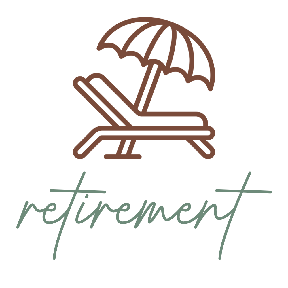 Retirement collection icon featuring a personalized retirement party invitation for career milestone celebrations