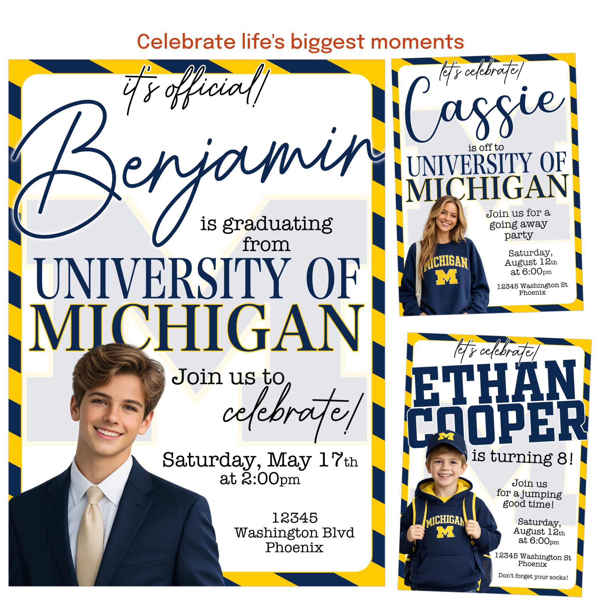 This inivitation can be customized to suit any of life's biggest moments, any celebration. 