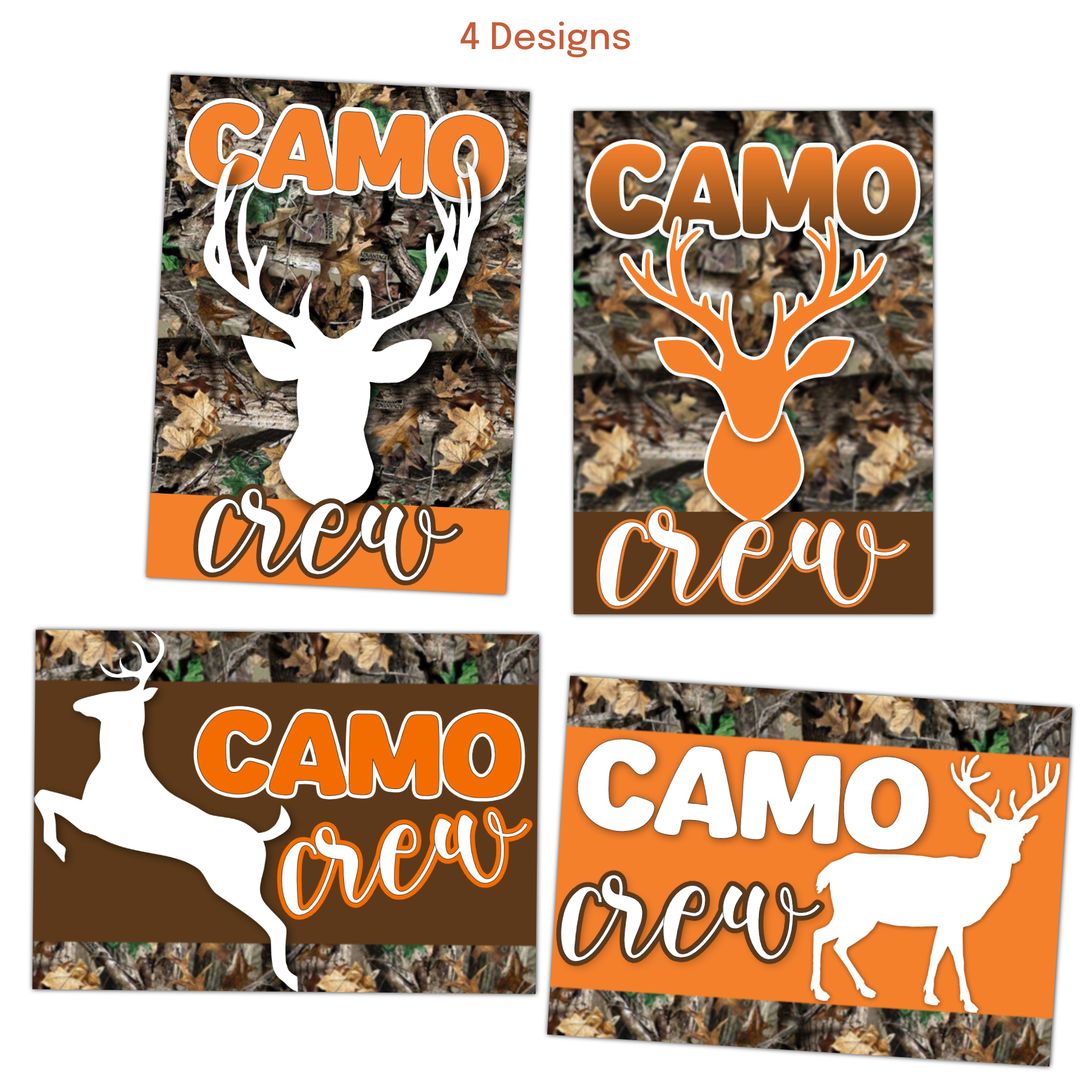 camo crew bag tags for birthday bachelor party baby shower hunting themed events and group celebrations