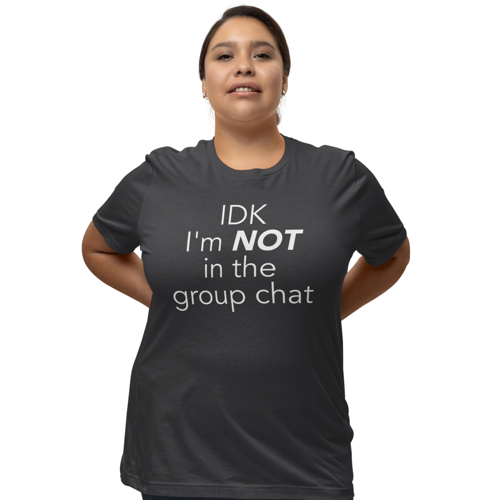 Comfortable garment-dyed t-shirt with humorous text design for everyday wear