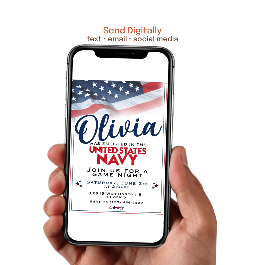 military deployment party invitation boot camp send off farewell dinner and going away celebration invite